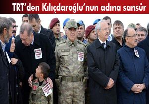 TRT'den Kılıçdaroğlu'nun adına sansür